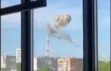 Imagem ilustrativa da imagem Bombardeio russo destrói torre de televisão na Ucrânia; veja vídeo