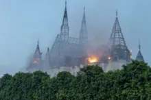 Imagem ilustrativa da imagem Castelo de Harry Potter fica destruído após ataque russo na Ucrânia
