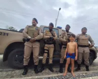 Imagem ilustrativa da imagem Criança perdida é encontrada pela PM em Santa Cruz Cabrália
