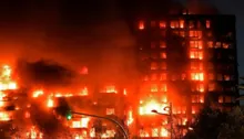 Imagem ilustrativa da imagem Incêndio em prédio deixa 4 mortos e 14 desaparecidos na Espanha