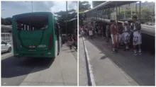 Imagem ilustrativa da imagem Ônibus com torcedores do Vitória é atingido por bomba