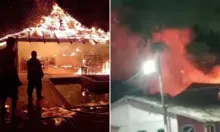 Imagem ilustrativa da imagem VÍDEO: Incêndio de grandes proporções atinge imóvel no sul da Bahia