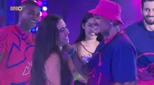 Imagem ilustrativa da imagem Vídeo: Bin Laden e Giovanna protagonizam beijão após pedido de Ivete