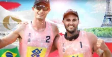 Imagem ilustrativa da imagem Vôlei de Praia: André e George se garantem nos Jogos de Paris