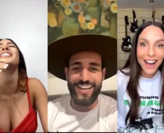Matteus aparece em live de Ivete e promete beijo em Isabelle
