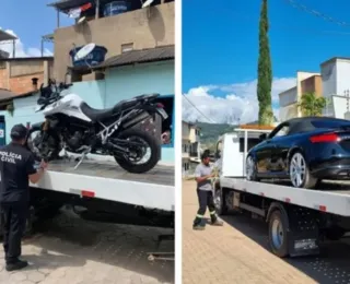 Polícia apreende moto, carro de luxo e bens de influencer; entenda