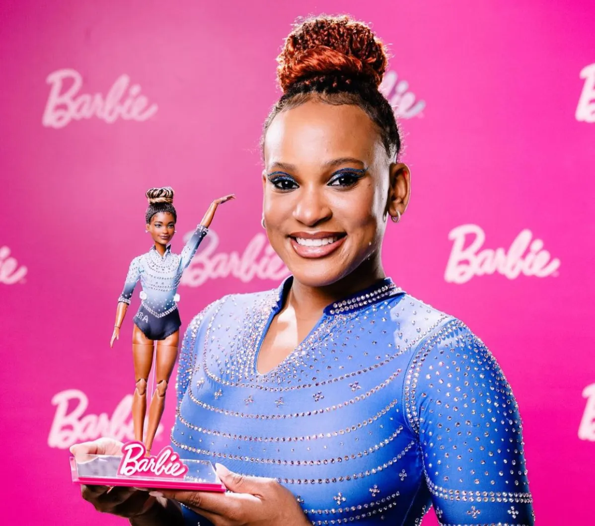 Rebeca Andrade é homenageada com boneca Barbie