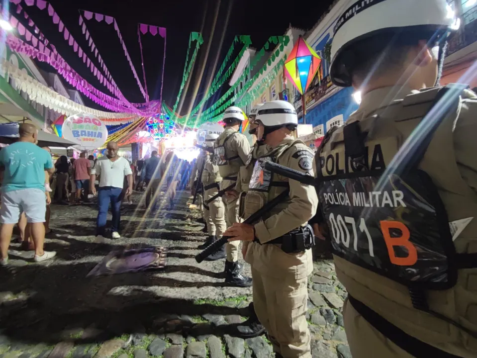 Além do circuito dos festejos, a segurança da comunidade é garantida nas vias de acesso ao evento