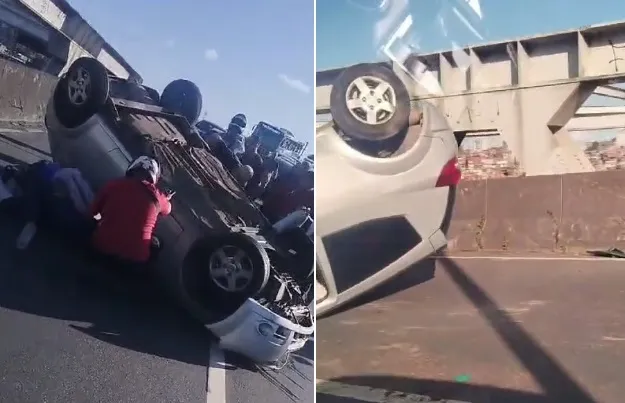 Acidente aconteceu na manhã desta quinta, na Ladeira dos Rodoviários