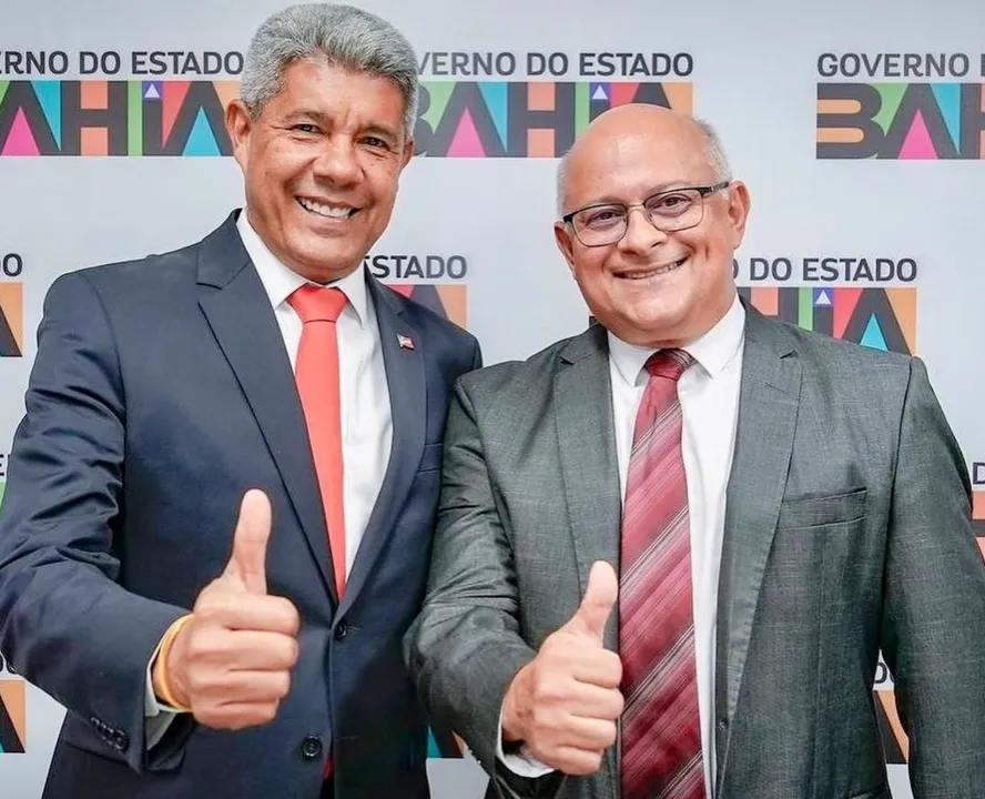 Governador Jerônimo Rodrigues e o diretor-geral da Agência, Paulo Sérgio Luz