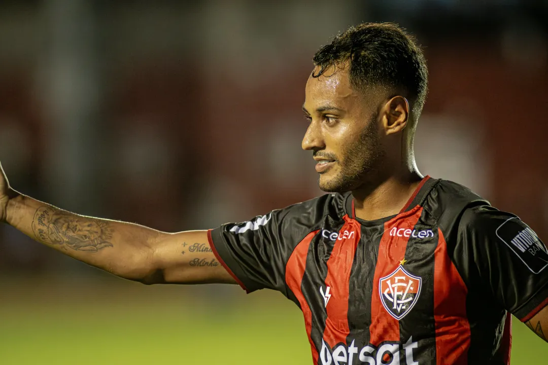 Mateus Gonçalves enquanto atuava no Vitória