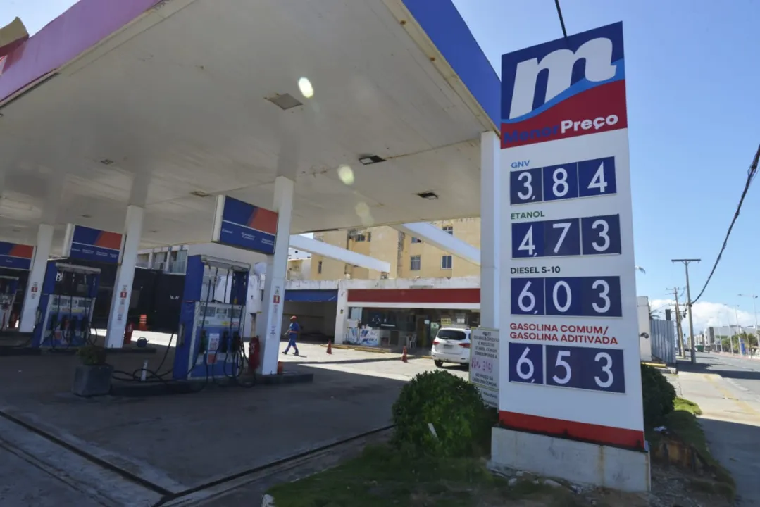 Posto de gasolina localizado em Amaralina, após reajuste