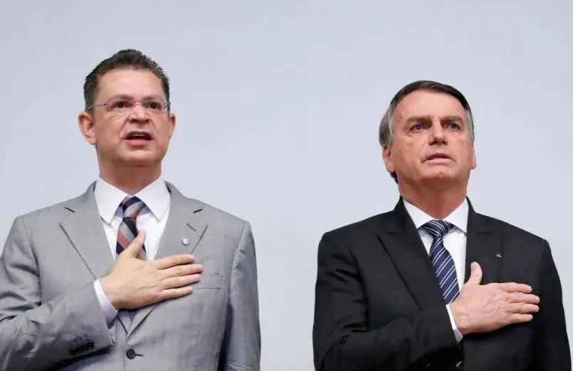 Sóstenes ao lado do ex-presidente Jair Bolsonaro