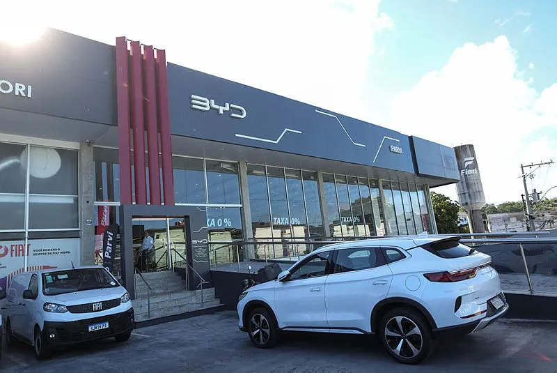 Rede de revendas da marca BYD/PARVI