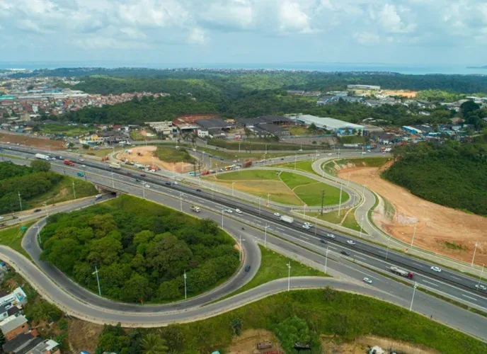 Vista aérea da BR-324