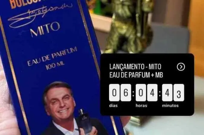 Ex-presidente já tem uma linha lançada em um frasco bem brasileiro, com as cores verde e amarelo