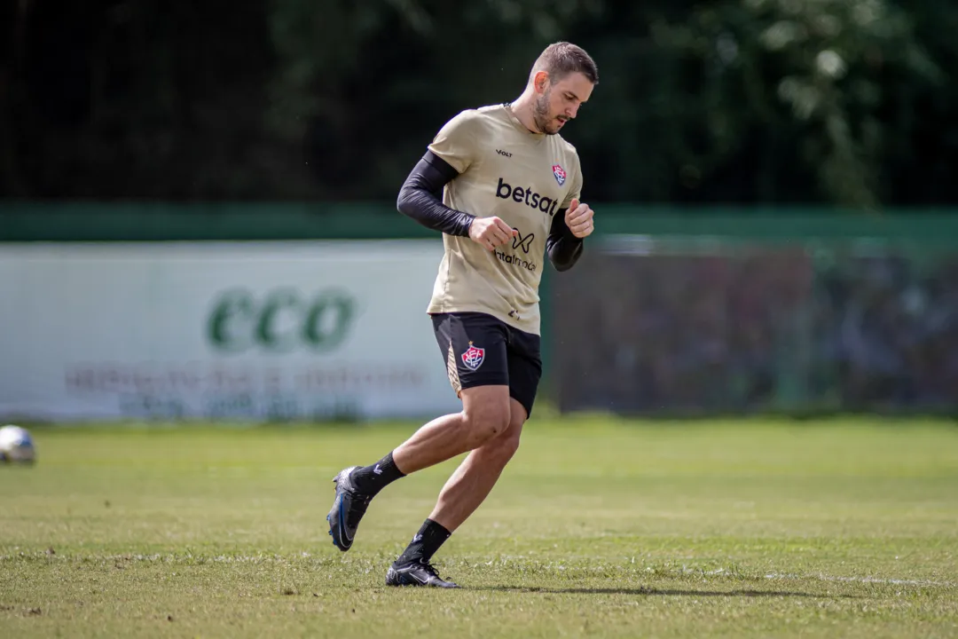 Bruno Uvini durante treino