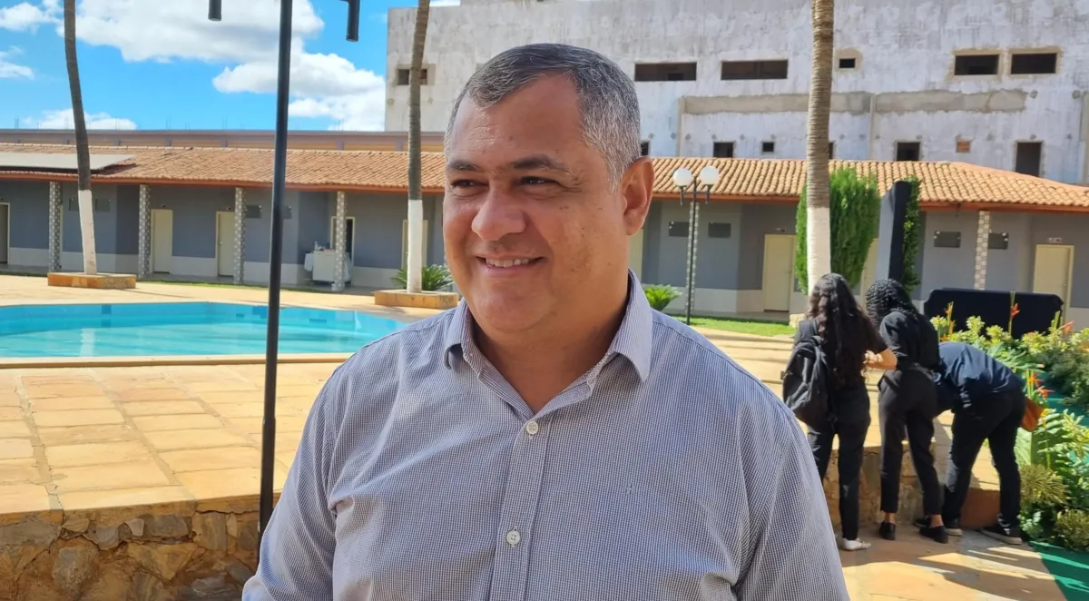 Jeandro conversou com o Portal A TARDE em Irecê, durante lançamento da pedra fundamental de uma nova unidade mineradora