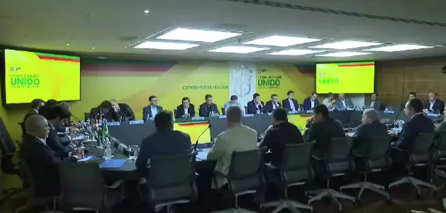 Reunião dos representantes dos clubes da Série A na sede da CBF.