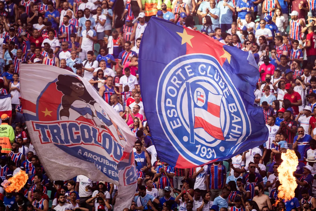 Torcida do Bahia na partida contra o Cuiabá, no último sábado, 13