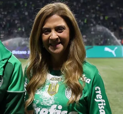 Leila Pereira, presidente do Palmeiras