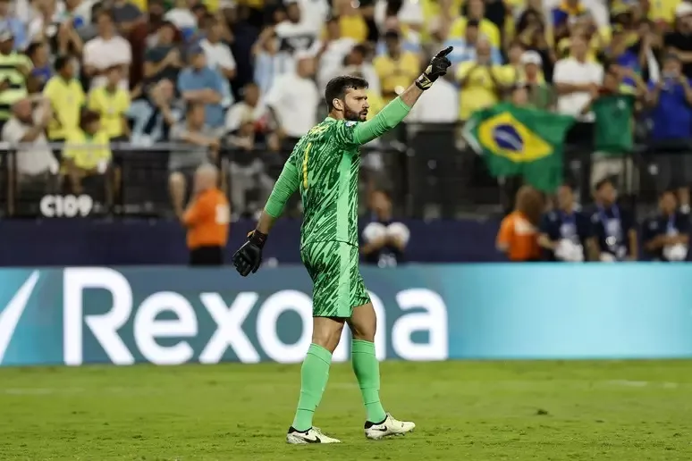 Alisson foi o goleiro titular da seleção brasileira na Copa América