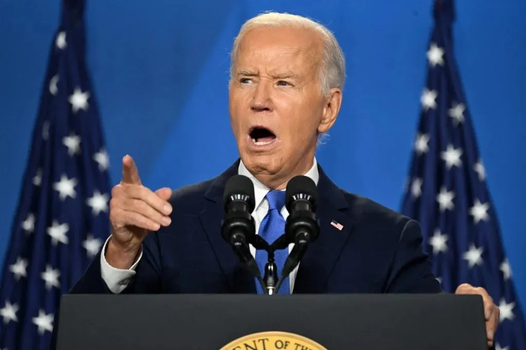 O presidente dos EUA, Joe Biden, em coletiva de imprensa