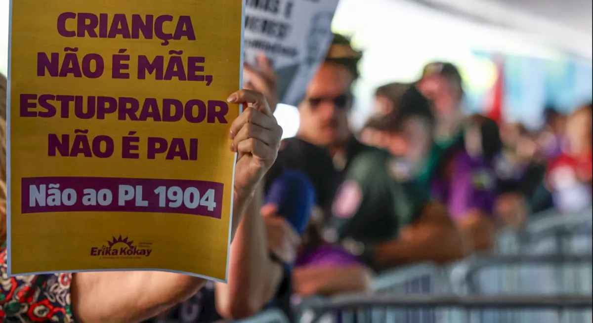 Protesto no DF contra a PL 1904