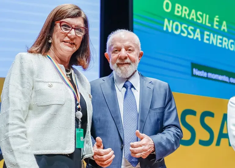 Esta é a primeira vez, em 12 anos, que um presidente da República participa da posse de um presidente da Petrobras