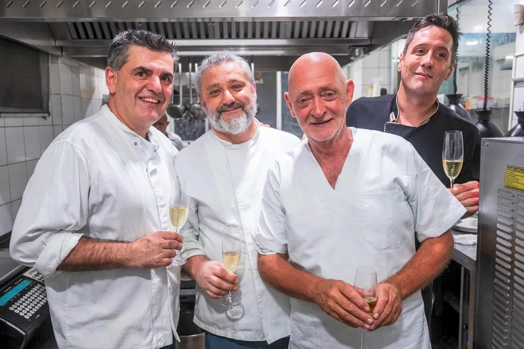 Bernard Greck, Laurent Rezette, Georges Laporte e Aurelien Roche
