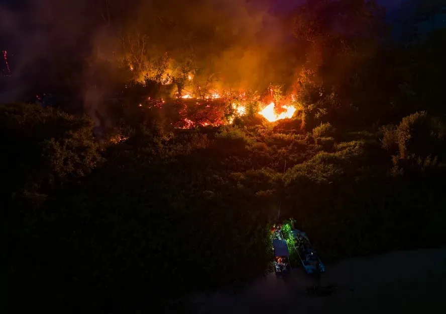 Incêndios atingem o Pantanal no Mato Grosso do Sul