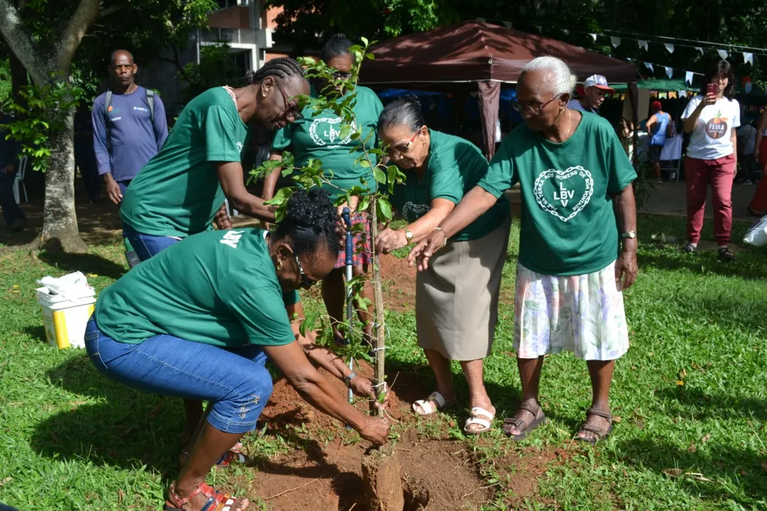 Imagem ilustrativa da imagem Grupo de idosas da LBV participa da 9ª Feira Agroecológica da UFBA