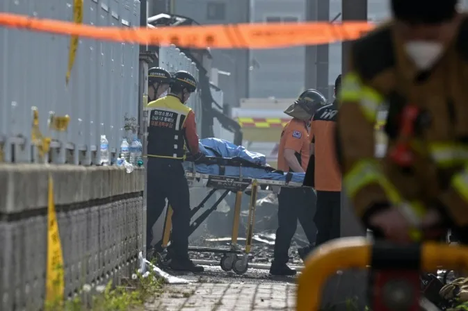 Imagem ilustrativa da imagem Incêndio em fábrica de baterias deixa 22 mortos na Coreia do Sul