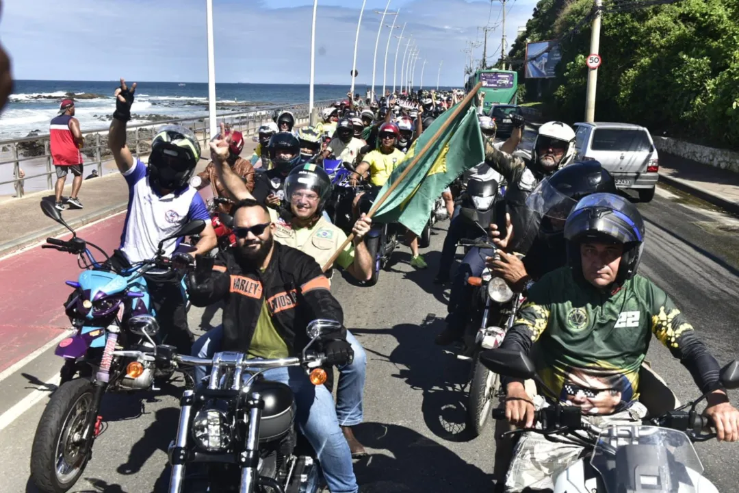 A motociata foi do Farol da Barra até a Boca do Rio