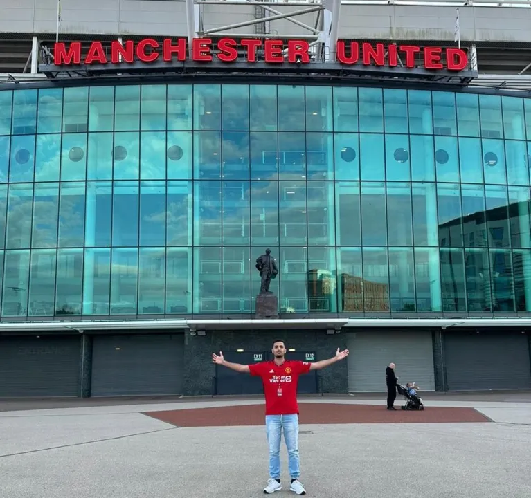 Bruno Cintra Martins,18 anos, representou o Manchester United no torneio