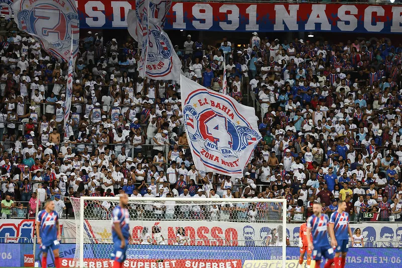 Torcida do Bahia nesta quinta-feira, 13