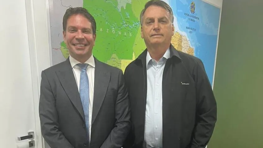 Alexandre Ramagem e ex-presidente da República, Jair Bolsonaro (PL)