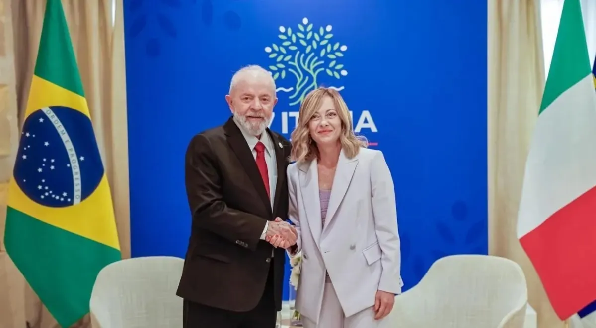 Imagem ilustrativa da imagem Lula se reúne com primeira-ministra italiana, da direita radical