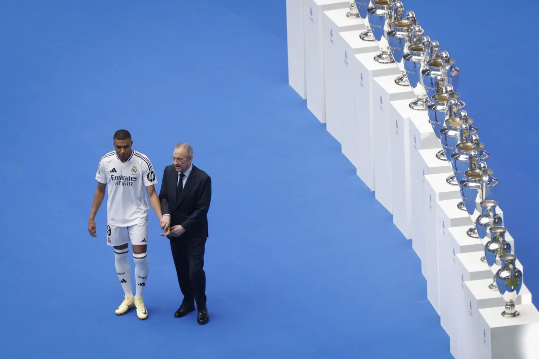 Mbappé foi apresentado pelo Real Madrid nesta terça-feira, 16