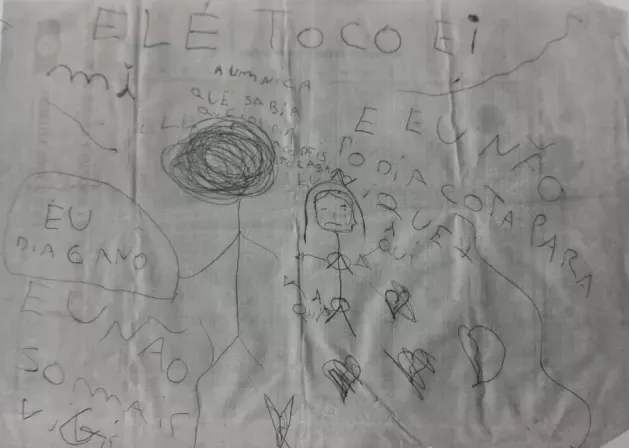Imagem ilustrativa da imagem Menina de 11 anos desenha estupros de que foi vítima e tio é preso