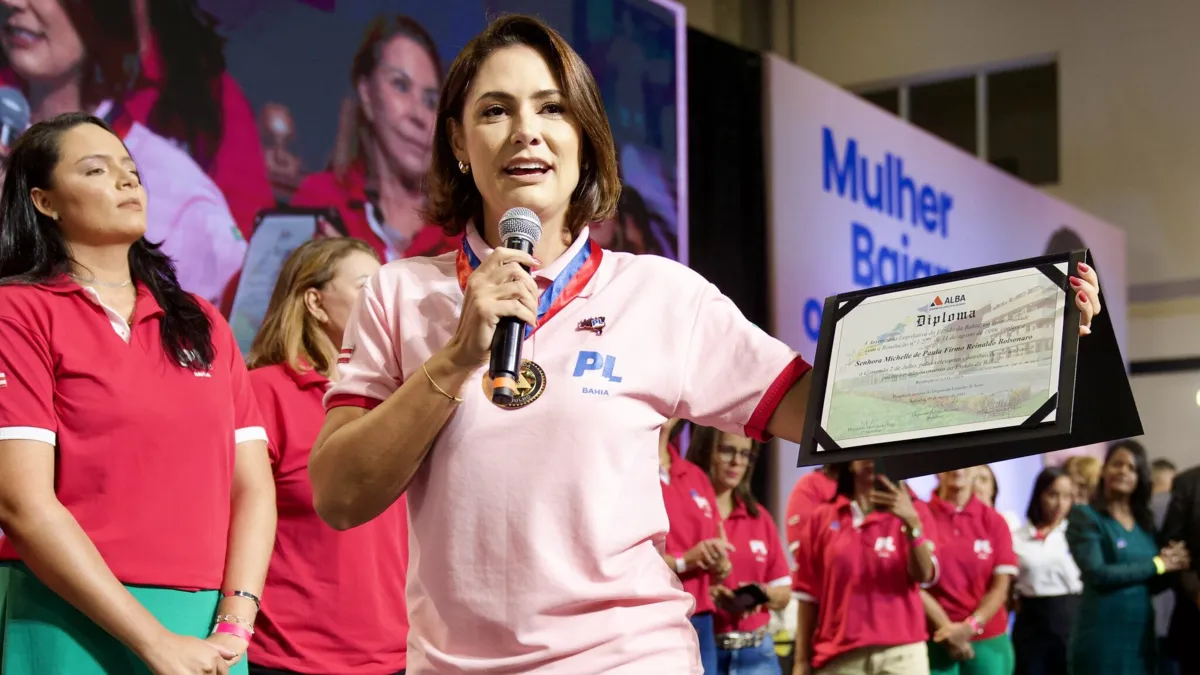 Michelle Bolsonaro faz discurso duro contra lideranças de esquerda