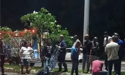 Departamento de Polícia Técnica (DPT) também esteve no local para a remoção do corpo