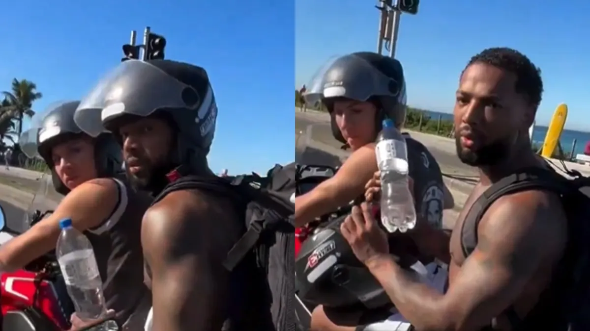 Imagem ilustrativa da imagem Nego do Borel é agredido por motociclista no Rio de Janeiro; vídeo
