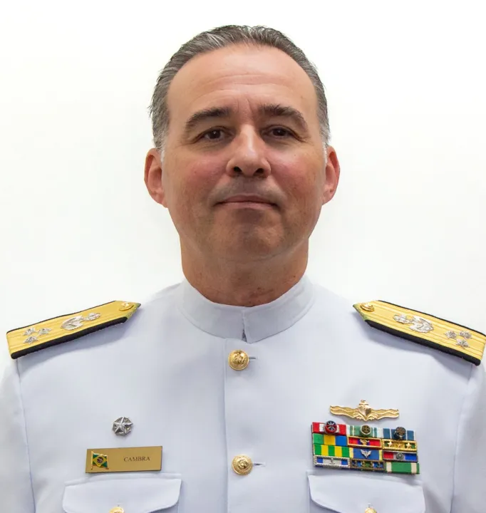 Vice-almirante Antonio Carlos Cambra, comandante do 2º Distrito Naval