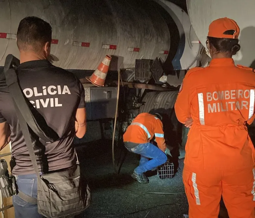 Dois homens foram encontrados no galpão e autuados em flagrante