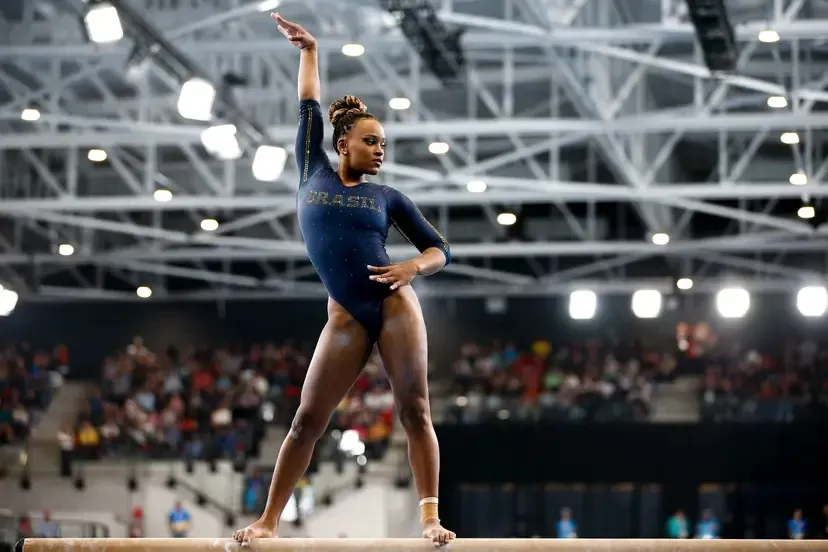 Rebeca durante os Jogos Pan-Americanos de Santiago, em 2023