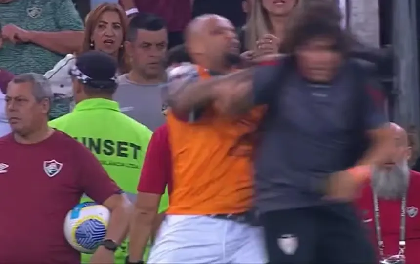 Imagem ilustrativa da imagem STJD vai denunciar Felipe Melo por agressão a assessor do Atlético-GO