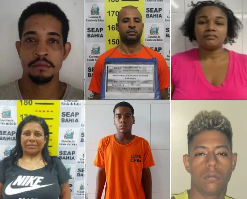 Carlos Alberto (Lagrima), Augusto César  (China), Naiara Santos (Grandona), Luciete Queiroz (Tia), Mésias Campos, o Laranjinha, e Italo Pereira, na sequência.