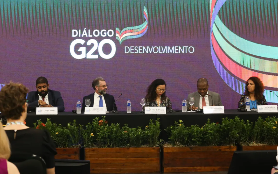 Sílvio Almeida compareceu a uma das mesas do Grupo de Trabalho do G20 em Salvador
