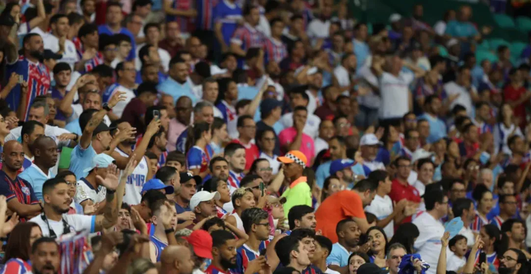 Torcida do Bahia presente na Casa de Apostas Arena Fonte Nova